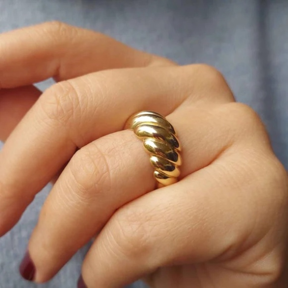 Croissant Gold Ring